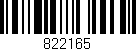 Código de barras (EAN, GTIN, SKU, ISBN): '822165'