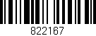 Código de barras (EAN, GTIN, SKU, ISBN): '822167'