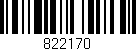 Código de barras (EAN, GTIN, SKU, ISBN): '822170'