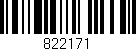 Código de barras (EAN, GTIN, SKU, ISBN): '822171'