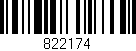 Código de barras (EAN, GTIN, SKU, ISBN): '822174'