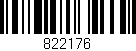Código de barras (EAN, GTIN, SKU, ISBN): '822176'