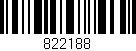 Código de barras (EAN, GTIN, SKU, ISBN): '822188'