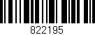 Código de barras (EAN, GTIN, SKU, ISBN): '822195'