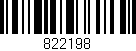Código de barras (EAN, GTIN, SKU, ISBN): '822198'