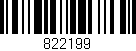 Código de barras (EAN, GTIN, SKU, ISBN): '822199'