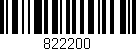 Código de barras (EAN, GTIN, SKU, ISBN): '822200'