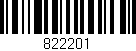 Código de barras (EAN, GTIN, SKU, ISBN): '822201'
