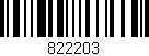 Código de barras (EAN, GTIN, SKU, ISBN): '822203'