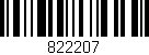 Código de barras (EAN, GTIN, SKU, ISBN): '822207'