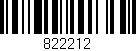 Código de barras (EAN, GTIN, SKU, ISBN): '822212'