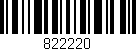Código de barras (EAN, GTIN, SKU, ISBN): '822220'