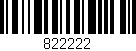 Código de barras (EAN, GTIN, SKU, ISBN): '822222'