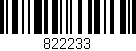 Código de barras (EAN, GTIN, SKU, ISBN): '822233'