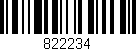 Código de barras (EAN, GTIN, SKU, ISBN): '822234'