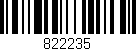 Código de barras (EAN, GTIN, SKU, ISBN): '822235'