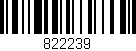 Código de barras (EAN, GTIN, SKU, ISBN): '822239'