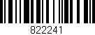 Código de barras (EAN, GTIN, SKU, ISBN): '822241'
