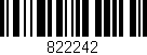 Código de barras (EAN, GTIN, SKU, ISBN): '822242'
