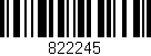 Código de barras (EAN, GTIN, SKU, ISBN): '822245'