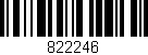 Código de barras (EAN, GTIN, SKU, ISBN): '822246'