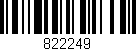 Código de barras (EAN, GTIN, SKU, ISBN): '822249'