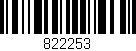 Código de barras (EAN, GTIN, SKU, ISBN): '822253'