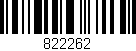 Código de barras (EAN, GTIN, SKU, ISBN): '822262'