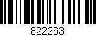 Código de barras (EAN, GTIN, SKU, ISBN): '822263'