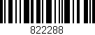 Código de barras (EAN, GTIN, SKU, ISBN): '822288'