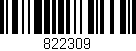 Código de barras (EAN, GTIN, SKU, ISBN): '822309'