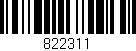 Código de barras (EAN, GTIN, SKU, ISBN): '822311'