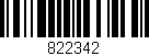 Código de barras (EAN, GTIN, SKU, ISBN): '822342'