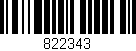 Código de barras (EAN, GTIN, SKU, ISBN): '822343'