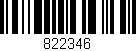 Código de barras (EAN, GTIN, SKU, ISBN): '822346'
