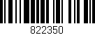 Código de barras (EAN, GTIN, SKU, ISBN): '822350'