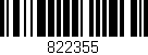 Código de barras (EAN, GTIN, SKU, ISBN): '822355'