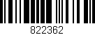 Código de barras (EAN, GTIN, SKU, ISBN): '822362'
