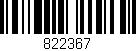 Código de barras (EAN, GTIN, SKU, ISBN): '822367'