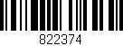 Código de barras (EAN, GTIN, SKU, ISBN): '822374'