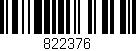Código de barras (EAN, GTIN, SKU, ISBN): '822376'