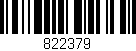 Código de barras (EAN, GTIN, SKU, ISBN): '822379'