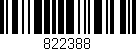 Código de barras (EAN, GTIN, SKU, ISBN): '822388'