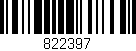 Código de barras (EAN, GTIN, SKU, ISBN): '822397'