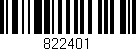 Código de barras (EAN, GTIN, SKU, ISBN): '822401'