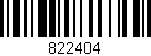 Código de barras (EAN, GTIN, SKU, ISBN): '822404'