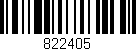 Código de barras (EAN, GTIN, SKU, ISBN): '822405'