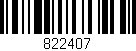 Código de barras (EAN, GTIN, SKU, ISBN): '822407'