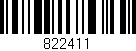 Código de barras (EAN, GTIN, SKU, ISBN): '822411'