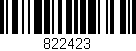 Código de barras (EAN, GTIN, SKU, ISBN): '822423'